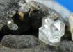 Cuarzo diamante herkimer en matriz